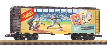 PIKO 38923 - G - Gedeckter Güterwagen - Amerikanische Traditionen Baseball